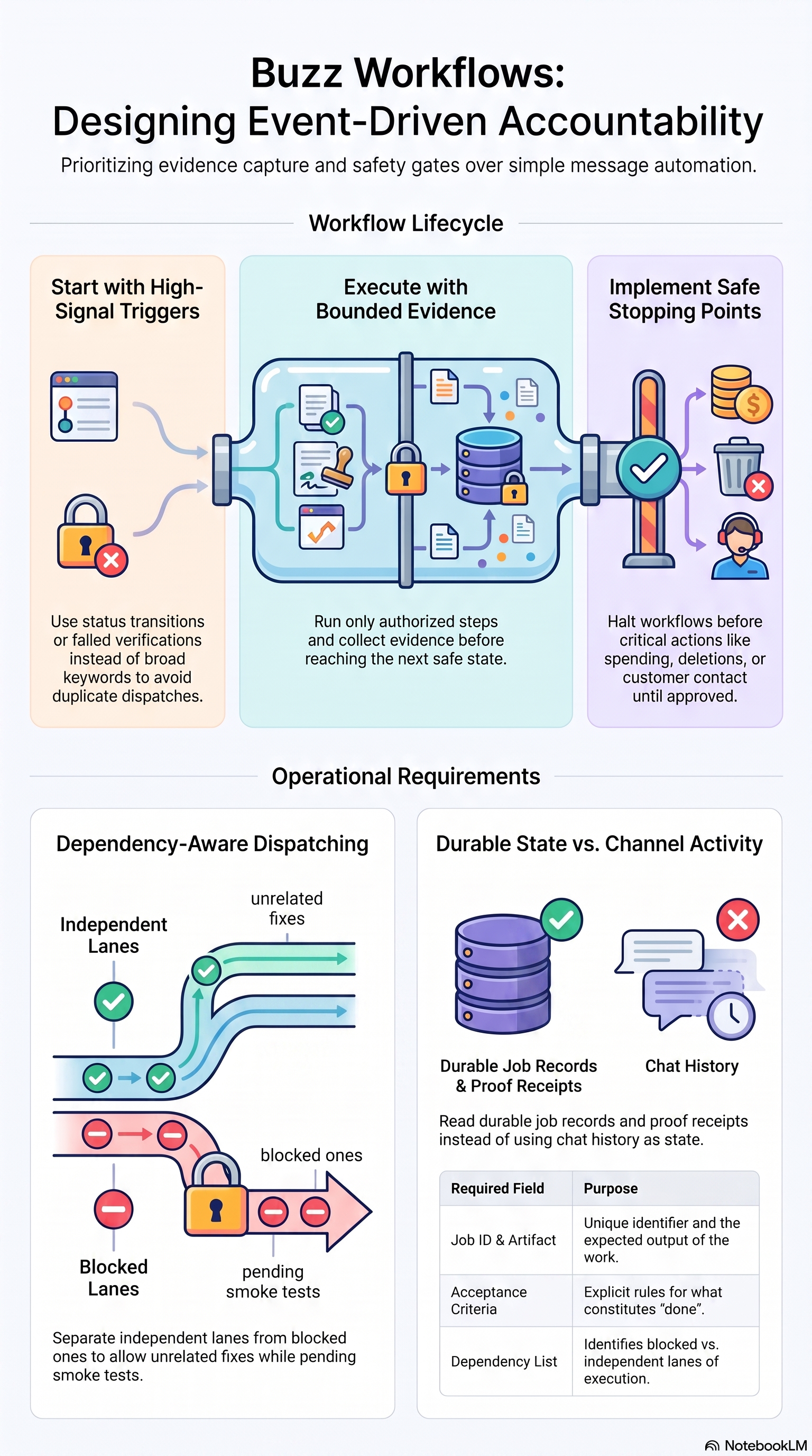 Branded infographic for this buzz workflows guide